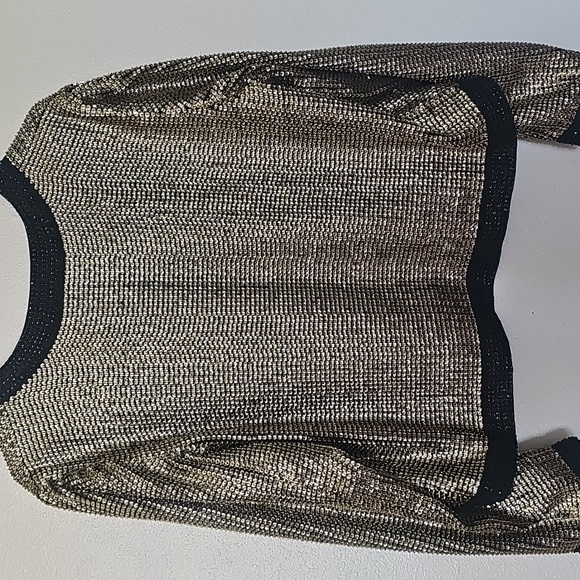 Express Contrast Trim Sequin Jacket Size Large .. - Picture 7 of 8